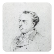 Emmanuel Chabrier aged 20, 1861 Square Stickers