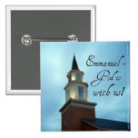 Emmanuel - God is with us! Pinback Buttons