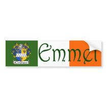 Emmet Coat of Arms Flag Bumper Sticker bumper stickers