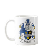 Emmet Family Crest mugs by coatsofarms Emmet Family Crest mugs