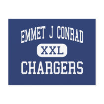 Emmet J Conrad - Chargers - High - Dallas Texas postcards by customteamsportswear Emmet J Conrad - Chargers - High - Dallas Texas postcards