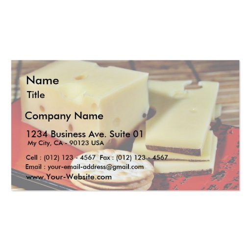 Emmi Emmentaler Cheese Business Card (front side)