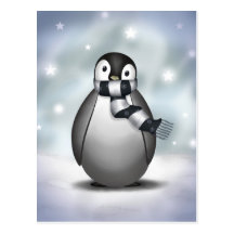 Emmy the Emperor Penguin - Postcard