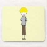 Emo Afro Boy Mouse Mat
