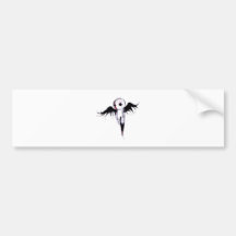 Emo Angel Bumper Stickers