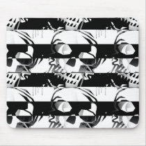Emo B&W Skulls mousepads