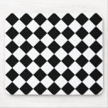 Emo Black Diamonds Mouse Pad