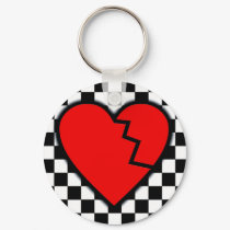 Emo Broken Heart keychains by Artamatik Emo Broken Heart keychains