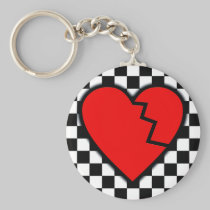Emo Broken Heart keychains