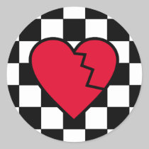 Emo Broken Heart Stickers