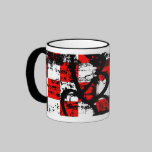 Emo Checker Splatter Mug mugs