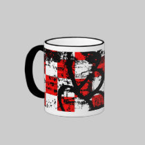 Emo Checker Splatter Mug