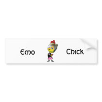 Emo Chick bumper stickers by NotionsbyNique Emo Chick bumper stickers