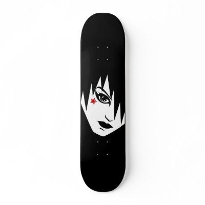 Emo Chick Skateboard by KrispysKingdom