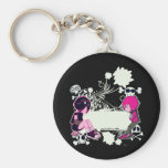 emo deep thoughts vector illustration keychains