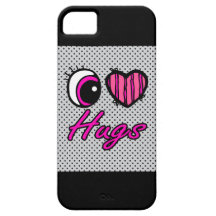 Emo Eye Heart I Love Hugs iPhone 5 Cover