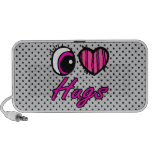 Emo Eye Heart I Love Hugs Speaker System