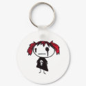 emo gal keychains by miserablemisty emo gal keychains