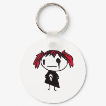 emo gal keychains by miserablemisty emo gal keychains