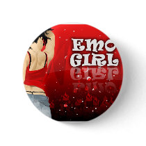 Emo Girl buttons by shamrazi Emo Girl buttons