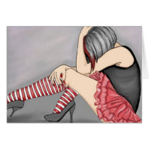 Emo Girl cards by VixemberDesigns Emo Girl cards