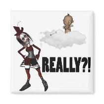 EMO GIRL CUPID REALLY DISS ANTI LOVE MAGNETS
