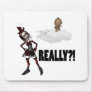 EMO GIRL CUPID REALLY DISS ANTI LOVE MOUSE PAD