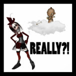 EMO GIRL CUPID REALLY DISS ANTI LOVE POSTERS