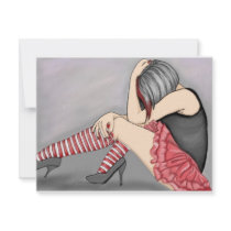 Emo Girl invitations by VixemberDesigns Emo Girl invitations
