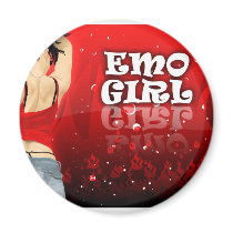 Emo Girl magnets by shamrazi Emo Girl magnets