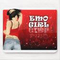 Emo Girl mousepads