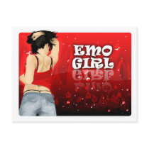 Emo Girl postcards by shamrazi Emo Girl postcards