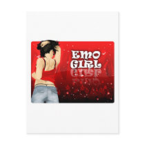 Emo Girl postcards by shamrazi Emo Girl postcards
