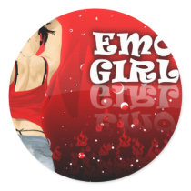 Emo Girl stickers by shamrazi Emo Girl stickers