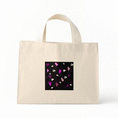 EMo & Goth Skulls and Hearts Bags by FlashAllen