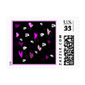EMo & Goth Skulls and Hearts stamp