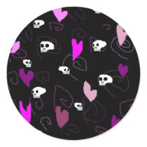 EMo & Goth Skulls and Hearts stickers