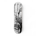 Emo Gothic Skateboard Black and White by 88moonunit Emo Gothic Skateboard Black and White