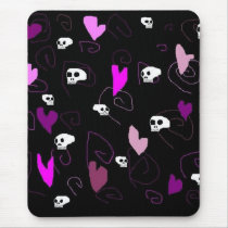 EMO Gothic Skulls & Hearts mousepads by FlashAllen EMO Gothic Skulls & Hearts mousepads