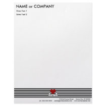 emo heart and crossbones letterhead