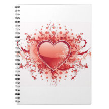 Emo Heart Design Notebook