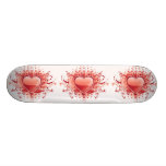 Emo Heart Design Skateboard
