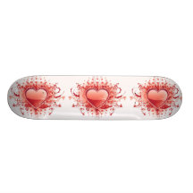 Emo Heart Design Skateboard