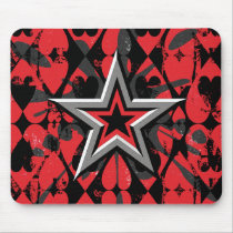 Emo Hearts & Stars mousepads
