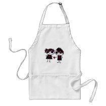Emo in love aprons by miserablemisty Emo in love aprons