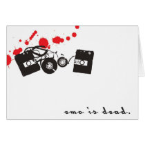 Emo is dead. cards by darcyucily Emo is dead. cards