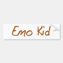 Emo Kid Bumper Sticker