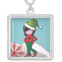 Emo Kid Christmas Pendant necklaces