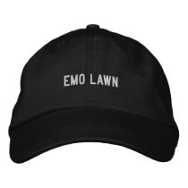 Emo lawn embroidered hats by funnycustomtshirts Emo lawn embroidered hats