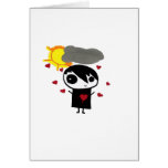 Emo Love (boy) Greeting Cards
